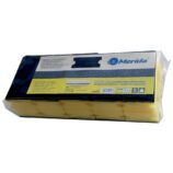 Zmywak profesjonalny do gruntownego czyszczenia, pianka żółta, fibra czarna, opakowanie 10 szt.