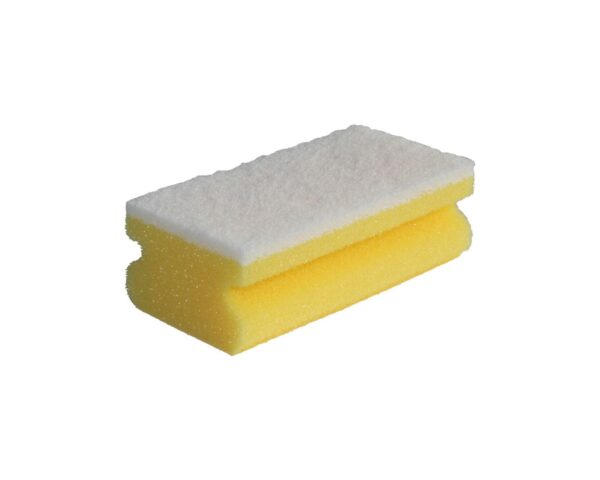 Zmywak profesjonalny nierysujący do delikatnych powierzchni, pianka żółta, fibra biała, opakowanie 10 szt. Zmywak profesjonalny nierysujący do delikatnych powierzchni, pianka żółta, fibra biała, opakowanie 10 szt.