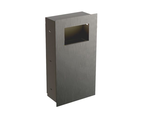 Wnękowy kosz na odpady, otwarty MERIDA DRAGON, stal matowa Wnękowy kosz na odpady, otwarty MERIDA DRAGON, stal matowa