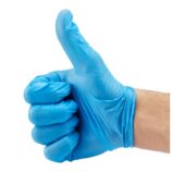 Rękawice winylowo - nitrylowe, niebieskie, rozmiar XL, opakowanie 100 szt.