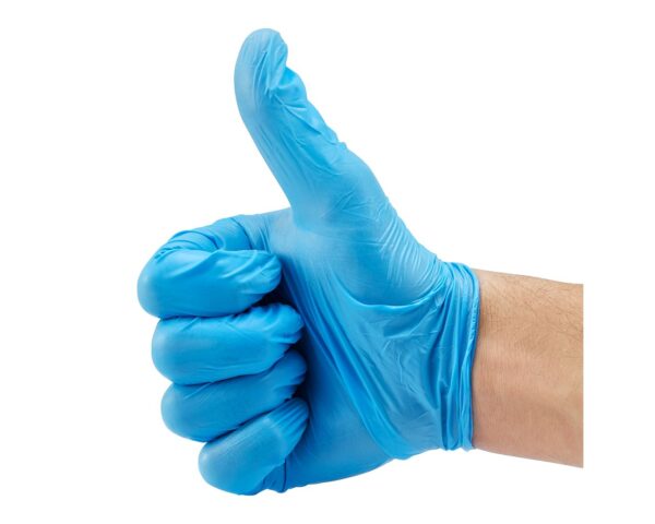 Rękawice winylowo - nitrylowe, niebieskie, rozmiar S, opakowanie 100 szt. Rękawice winylowo - nitrylowe, niebieskie, rozmiar S, opakowanie 100 szt.