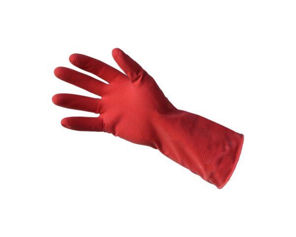 Profesjonalne rękawice gospodarcze KORSARZ, rozmiar M, czerwone Profesjonalne rękawice gospodarcze KORSARZ, rozmiar M, czerwone