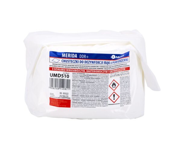 Chusteczki nasączone do chirurgicznej i higienicznej dezynfekcji rąk i powierzchni MERIDA DDR+ wkład uzupełniający do wiadra 3 l, rolka 44,5 m, 445 listków Chusteczki nasączone do chirurgicznej i higienicznej dezynfekcji rąk i powierzchni MERIDA DDR+ wkład uzupełniający do wiadra 3 l, rolka 44,5 m, 445 listków