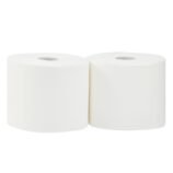 Czyściwo papierowe MERIDA TOP 24, długość 300 m, dwuwarstwowe, BIAŁE, zgrzewka 2 sztuki, ECOLABEL