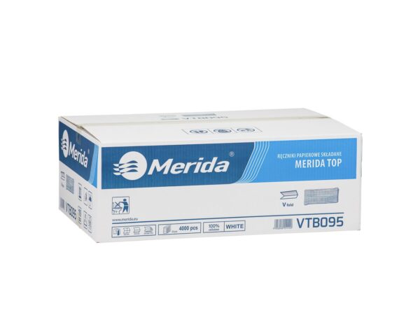 Ręczniki papierowe MERIDA TOP, białe, jednowarstwowe, 4000 szt. Ręczniki papierowe MERIDA TOP, białe, jednowarstwowe, 4000 szt.