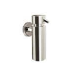 Dozownik mydła w płynie mocowany do ściany, poj. 220 ml, MOSIĄDZ CHROMOWANY MATOWY