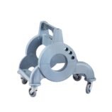 Wózek jednowiadrowy 15 l, z kuwetą 8 l, z prostą rączką, niebieski