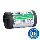 Worki na śmieci 70 l, MERIDA OPTIMUM BLUE ANGEL, czarne, 60x90 cm, rolka 50 szt.