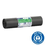 Worki na śmieci 120 l, MERIDA OPTIMUM BLUE ANGEL, czarne, 70x110 cm, rolka 50 szt.