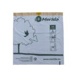 Worki na śmieci z taśmą ściągającą, zapachowe MERIDA TOP, pojemność 3-6 l, rolka 40 szt., BIAŁE, HDPE