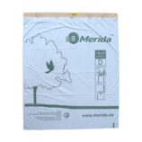 Worki na śmieci z taśmą ściągającą, zapachowe MERIDA TOP, pojemność 18-28 l, rolka 20 szt., BIAŁE, HDPE/LDPE