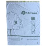 Worki na śmieci z taśmą ściągającą, zapachowe MERIDA TOP, pojemność 30-40 l, rolka 12 szt., BIAŁE, HDPE/LDPE