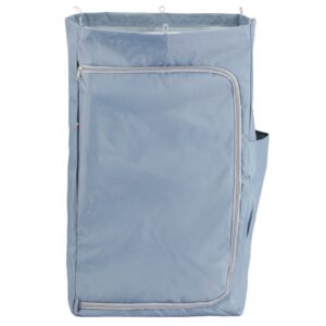 Worek z tworzywa sztucznego 120 l, zapinany na zamek, szary