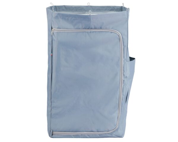 Worek z tworzywa sztucznego 120 l, zapinany na zamek, szary