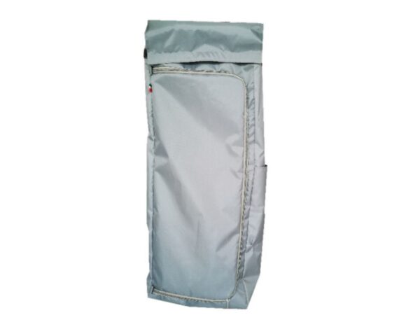 Worek z tworzywa sztucznego 90 l, zapinany na zamek, szary