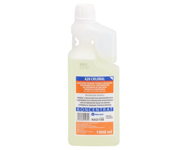 A20 chloral, koncentrat, 1000 ml, butelka z miarką dozującą A20 chloral, koncentrat, 1000 ml, butelka z miarką dozującą